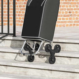 Carrello della spesa Nero 39,5 x 33 x 93 cm Tessuto Oxford