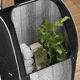 Carrello della spesa Nero 39,5 x 33 x 93 cm Tessuto Oxford