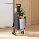 Carrello della spesa Nero 39,5 x 33 x 93 cm Tessuto Oxford