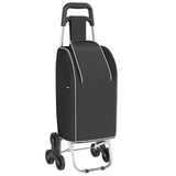 Carrello della spesa Nero 39,5 x 33 x 93 cm Tessuto Oxford