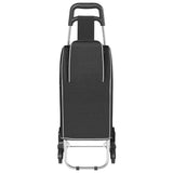 Carrello della spesa Nero 39,5 x 33 x 93 cm Tessuto Oxford