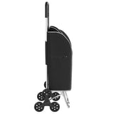 Carrello della spesa Nero 39,5 x 33 x 93 cm Tessuto Oxford
