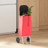 Carrello della spesa Rosso 35 x 28 x 92 cm Tessuto Oxford