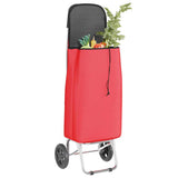 Carrello della spesa Rosso 35 x 28 x 92 cm Tessuto Oxford