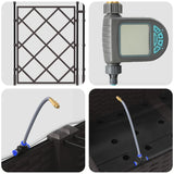 Vasi da giardino Marrone 120 x 120 x 126 cm Acciaio