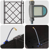 Vasi da giardino Marrone 120 x 120 x 142 cm Acciaio