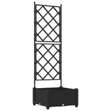 Vaso da Giardino con Trellis Nero 40 x 40 x 125.5 cm PP