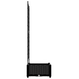 Vaso da Giardino con Trellis Nero 40 x 40 x 125.5 cm PP
