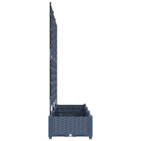 Vaso da giardino 3 pz Grigio 120 x 40 x 125,5 cm PP