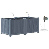 Vasi da giardino Grigio chiaro 80 x 40 x 37.5 cm Acciaio