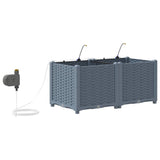 Vasi da giardino Grigio chiaro 80 x 40 x 37.5 cm Acciaio