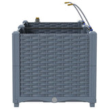 Vasi da giardino Grigio chiaro 80 x 40 x 37.5 cm Acciaio