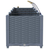 Vasi da giardino Grigio chiaro 120 x 40 x 37.5 cm Acciaio