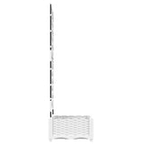 Vaso da Giardino con Trellis Bianco 40 x 40 x 125.5 cm PP