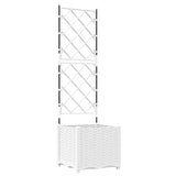 Vaso da Giardino con Trellis Bianco 40 x 40 x 143 cm PP