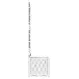 Vaso da Giardino con Trellis Bianco 40 x 40 x 143 cm PP