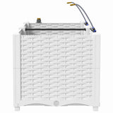 Vasi da giardino Bianco 80 x 40 x 37.5 cm Acciaio