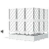 Vasi da giardino Bianco 120 x 120 x 126 cm Acciaio