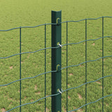 Palo della recinzione 5 pcs Verde 120 cm Acciaio