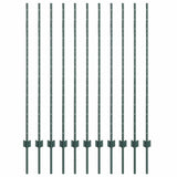 Palo per recinzione interrato 11 pcs Verde 180 cm