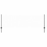 Palo per recinzione interrato 5 pcs Grigio 120 cm