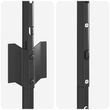 Palo per recinzione interrato 5 pcs Grigio 200 cm