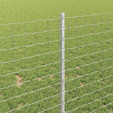 Palo per recinzione interrato 11 pcs Argento 140 cm