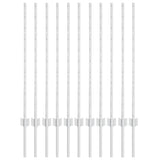 Palo per recinzione interrato 11 pcs Argento 140 cm