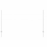 Palo per recinzione interrato 5 pcs Argento 180 cm