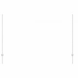 Palo per recinzione interrato 11 pz Argento 200 cm