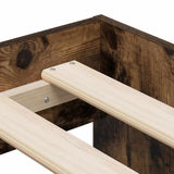Struttura del letto Rovere fumé 90 x 200 cm Legno truciolato