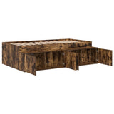 Struttura del letto Rovere fumé 90 x 200 cm Legno truciolato