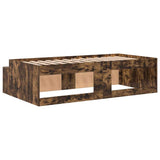 Struttura del letto Rovere fumé 90 x 200 cm Legno truciolato