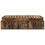 Struttura del letto Rovere fumé 90 x 200 cm Legno truciolato