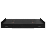 Struttura letto con contenitore Rovere Nero 135 x 190 cm