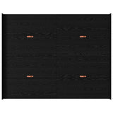 Struttura letto con contenitore Rovere Nero 135 x 190 cm