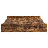 Struttura letto con contenitore Rovere fumé 135 x 190 cm