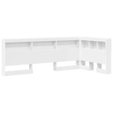 Testata contenitore con testiera Bianco 90 cm Legno truciolato