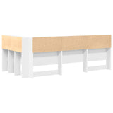 Testata contenitore con testiera Bianco 90 cm Legno truciolato