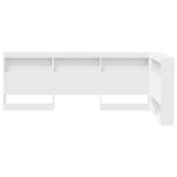 Testata contenitore con testiera Bianco 90 cm Legno truciolato