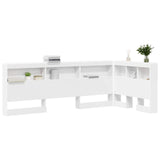 Testata contenitore con testiera Bianco 90 cm Legno truciolato