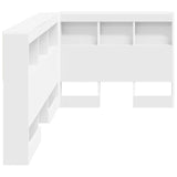 Testata contenitore con testiera Bianco 90 cm Legno truciolato