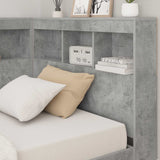 Testata contenitore Grigio cemento 100 cm Legno truciolato