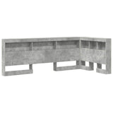 Testata contenitore Grigio cemento 100 cm Legno truciolato