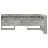 Testata contenitore Grigio cemento 100 cm Legno truciolato