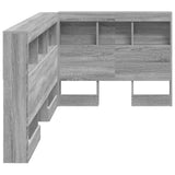 Testata contenitore Grigio Sonoma 100 cm Legno truciolato