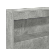 Testata contenitore Grigio cemento 160 cm Legno truciolato
