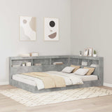 Testata contenitore Grigio cemento 160 cm Legno truciolato