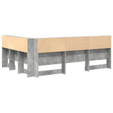 Testata contenitore Grigio cemento 160 cm Legno truciolato