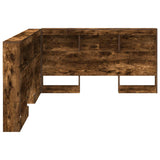 Testata contenitore Rovere fumé 160 cm Legno truciolato